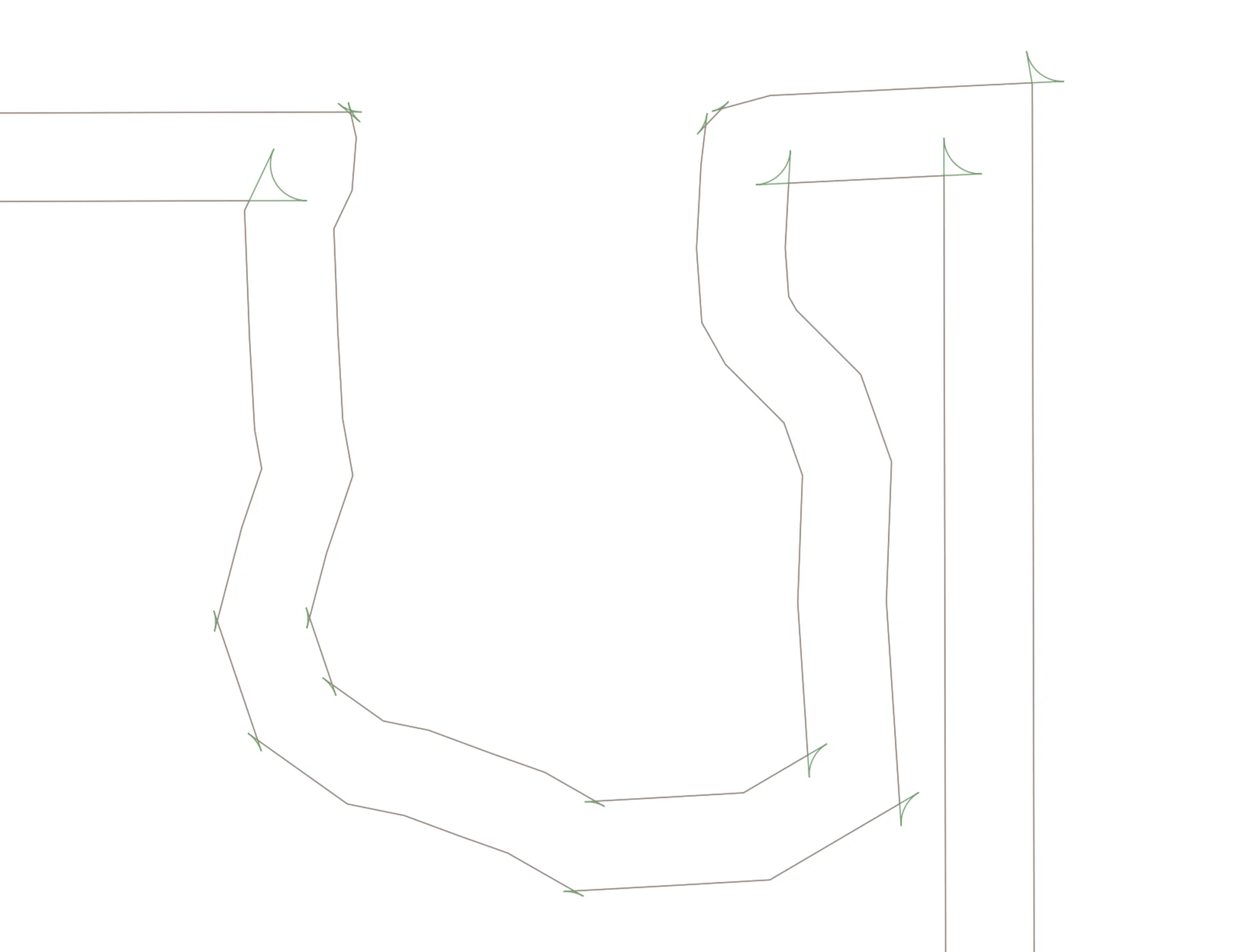 U-Turn routing visualization