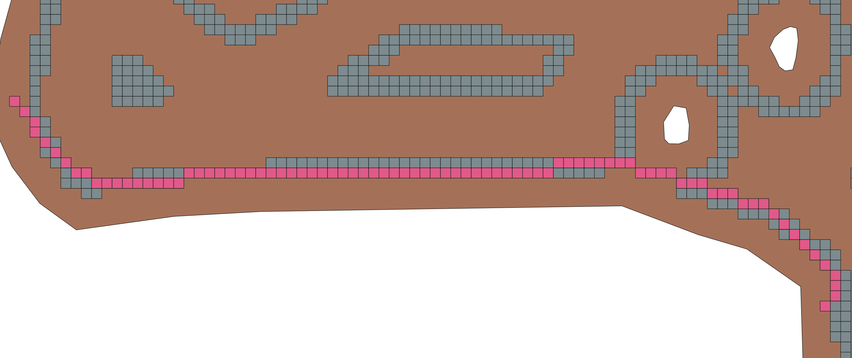 Field grid shortcut visualization
